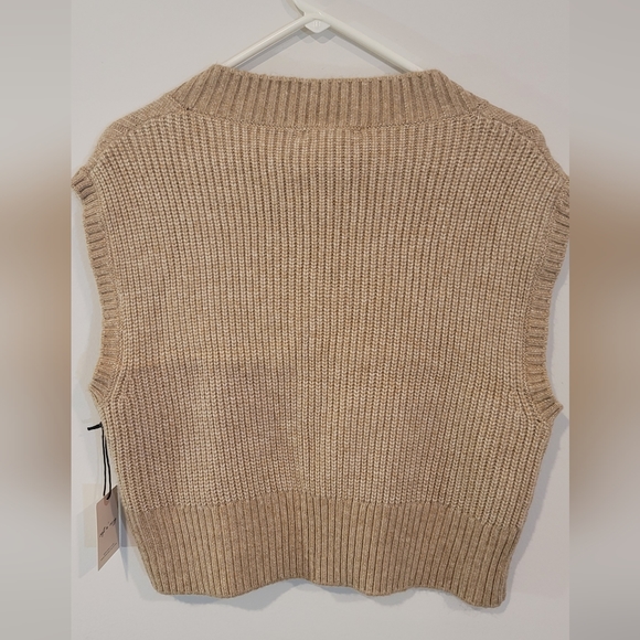 SINCERELY JULES Knitted Sleeveless Tan Small Size - Picture 6 of 6